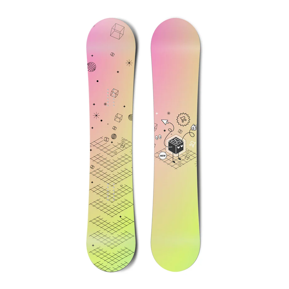 Pastel Grid snowboard